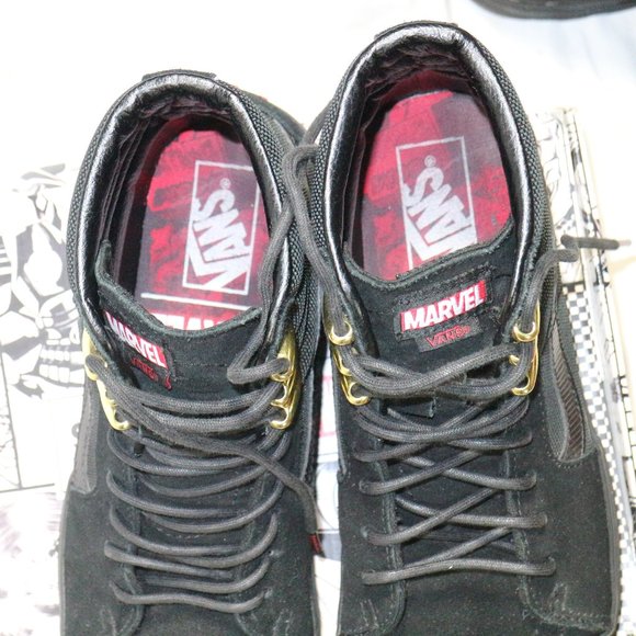 VANS X MARVEL Black Panther Sk8 Hi Limited Edition Sz 8.5 US Men - Picture 10 of 12